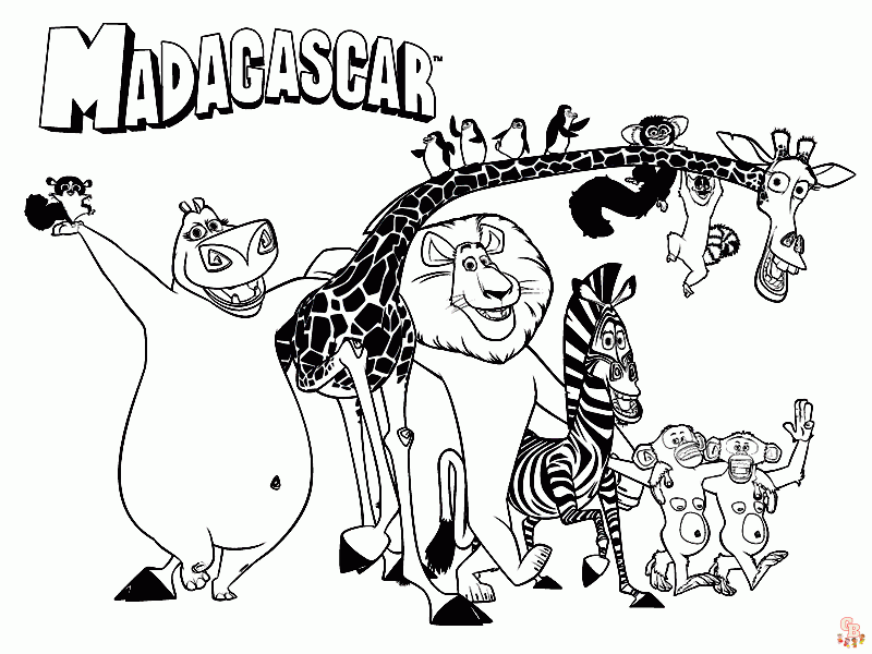 coloriage Madagascar