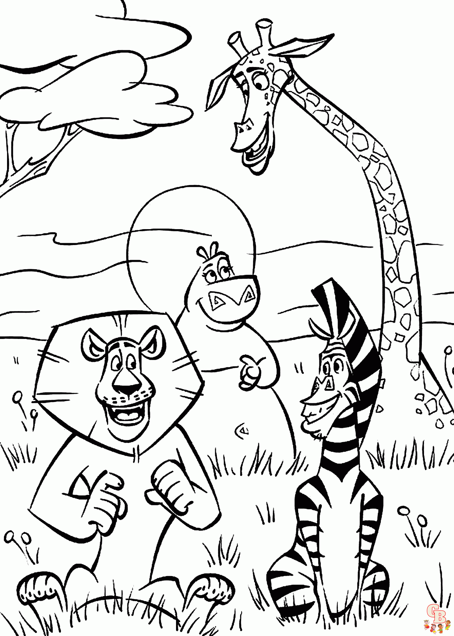 coloriage Madagascar