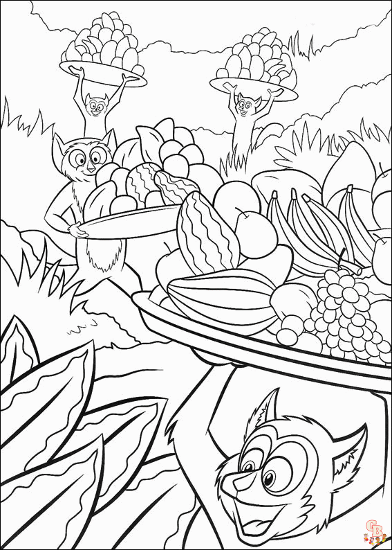 coloriage Madagascar