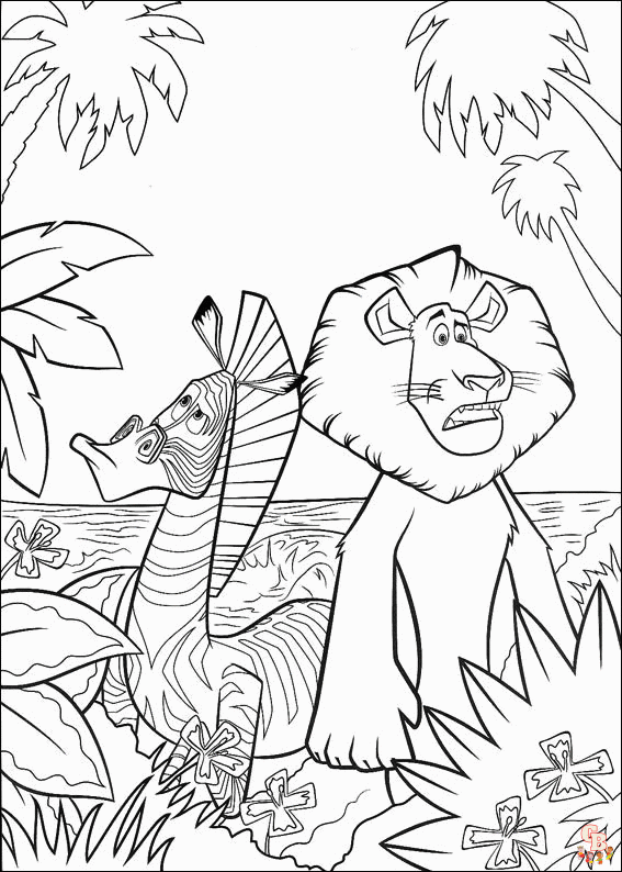 coloriage Madagascar