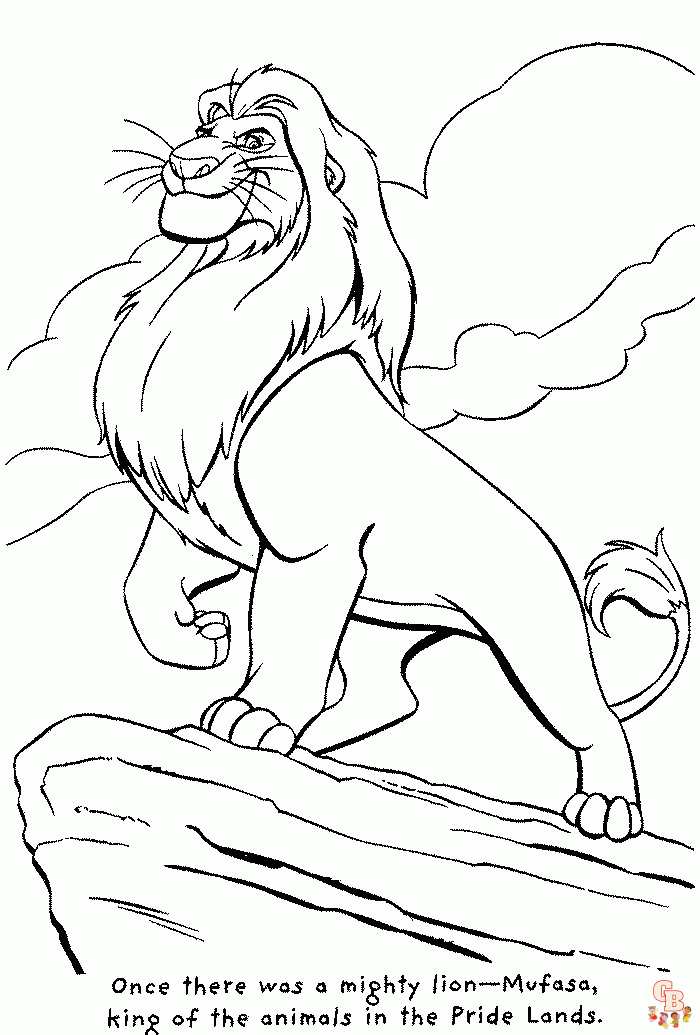 coloriage Roi Lion