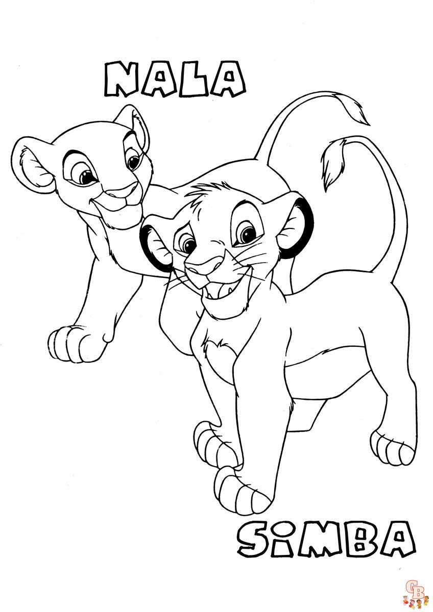 coloriage Roi Lion