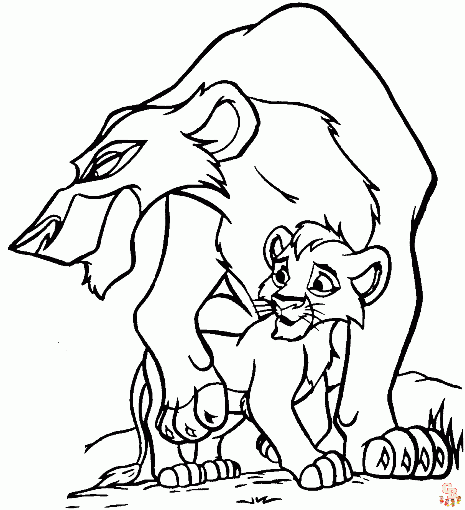 coloriage Roi Lion