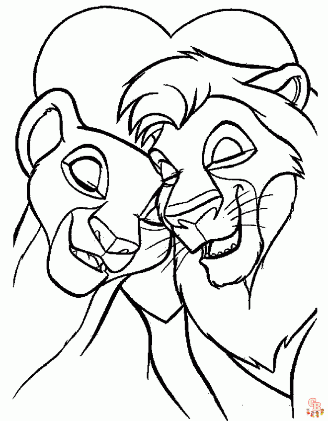 coloriage Roi Lion