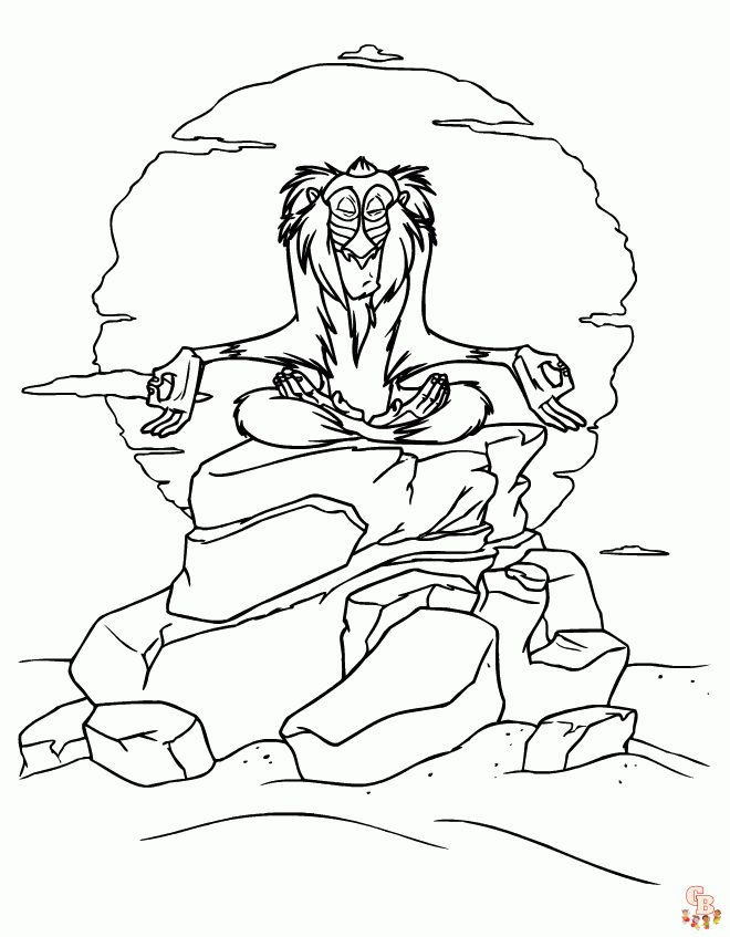 coloriage Roi Lion