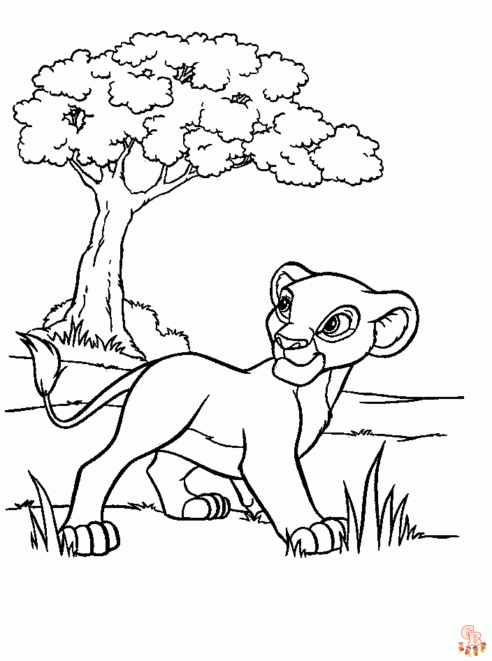 coloriage Roi Lion