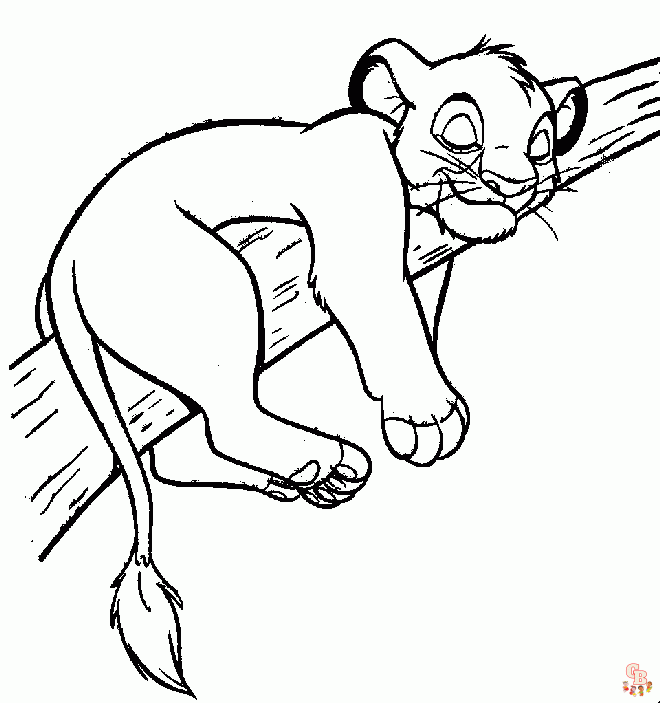 coloriage Roi Lion