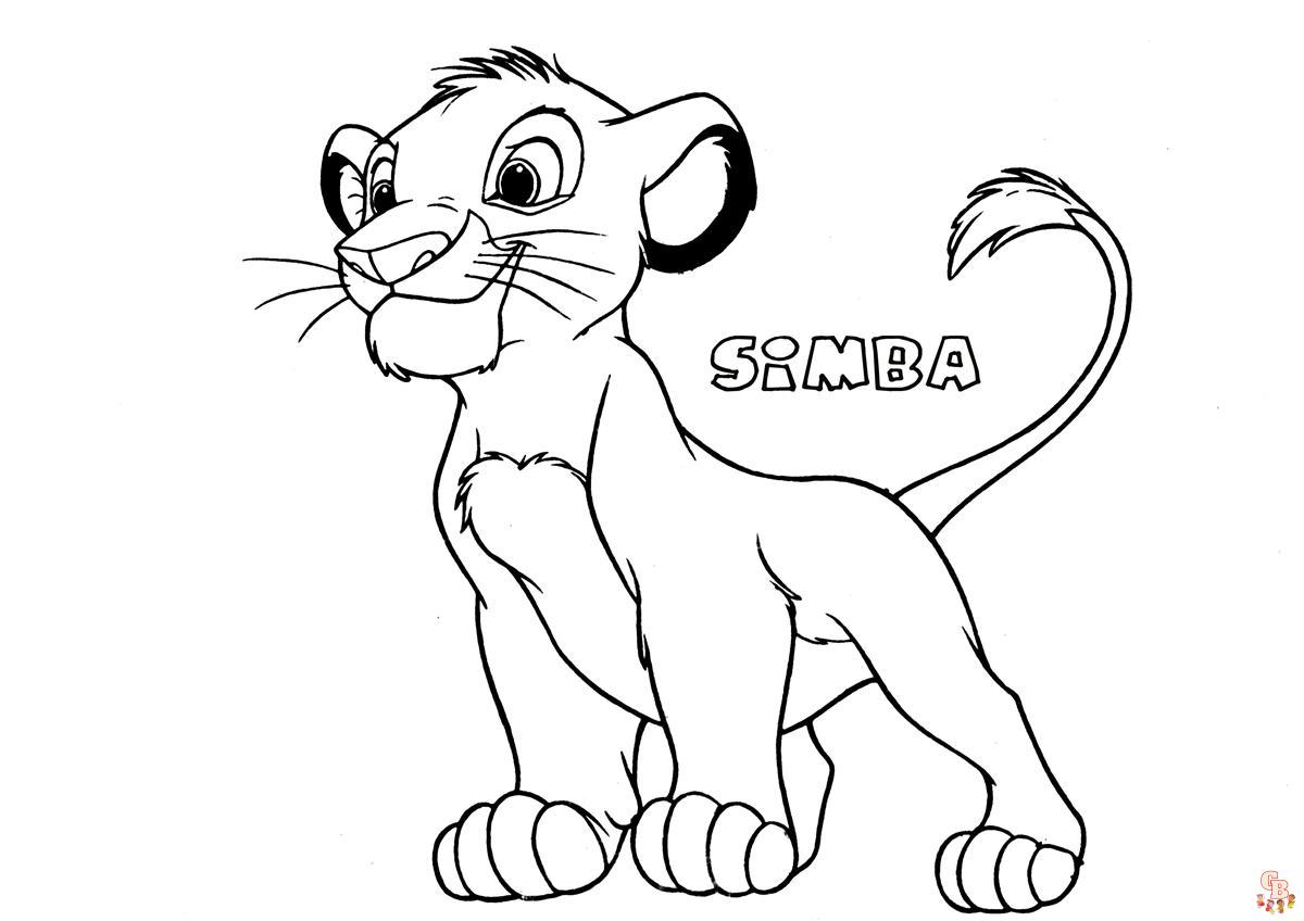 coloriage Roi Lion