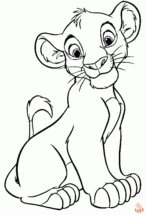 coloriage Roi Lion