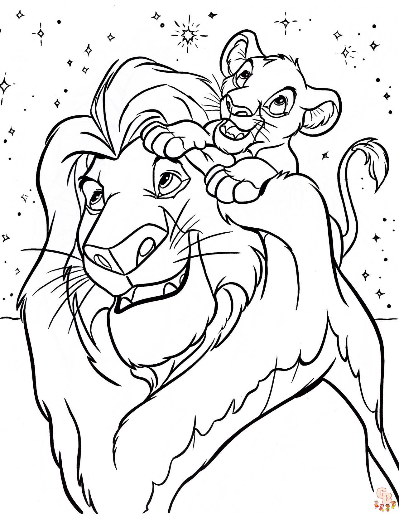 coloriage Roi Lion