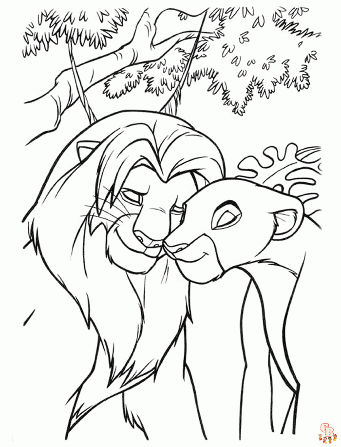 coloriage Roi Lion