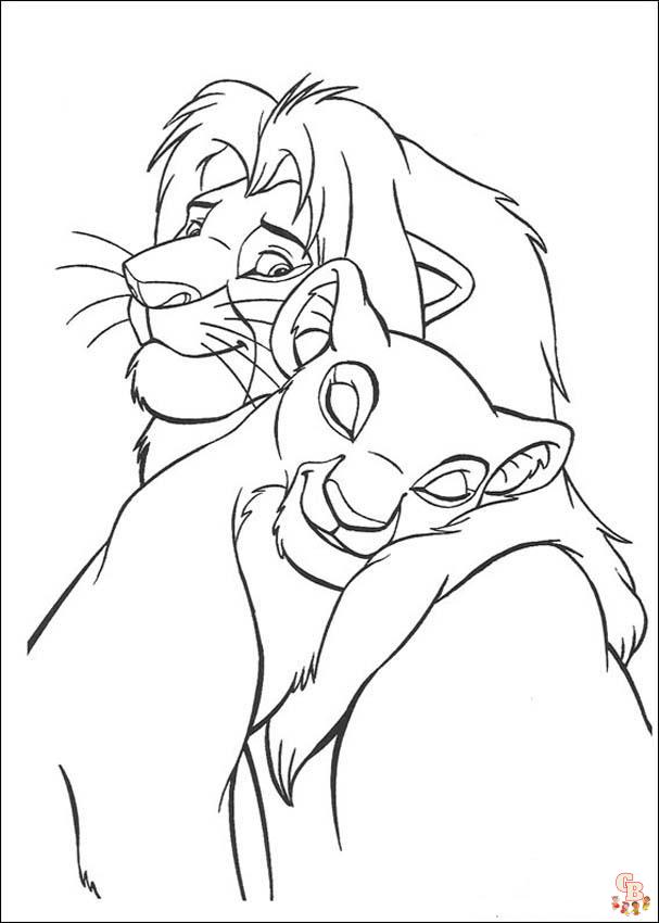 coloriage Roi Lion