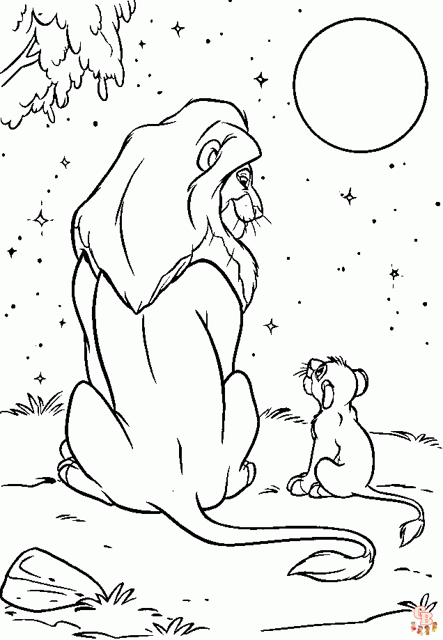 coloriage Roi Lion