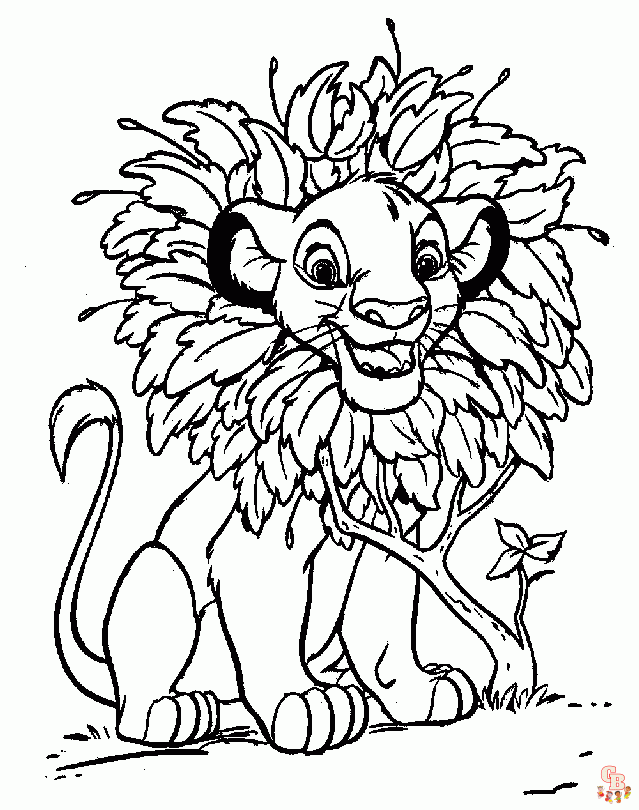 coloriage Roi Lion