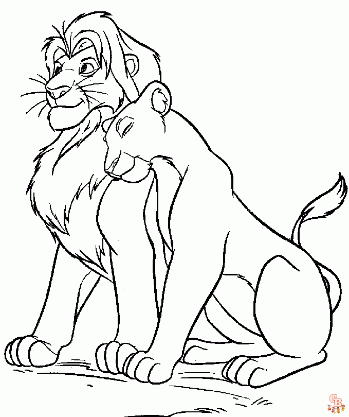 coloriage Roi Lion