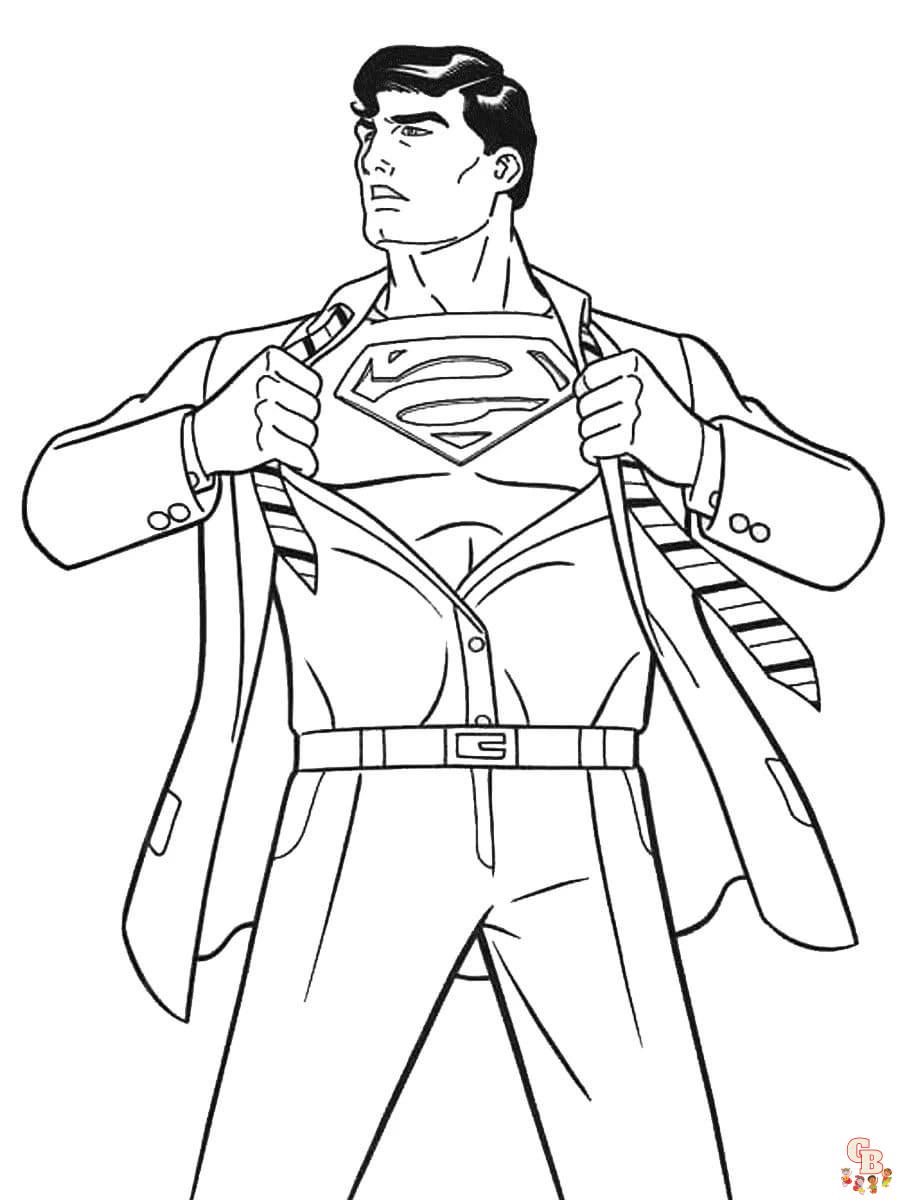 coloriage Superman