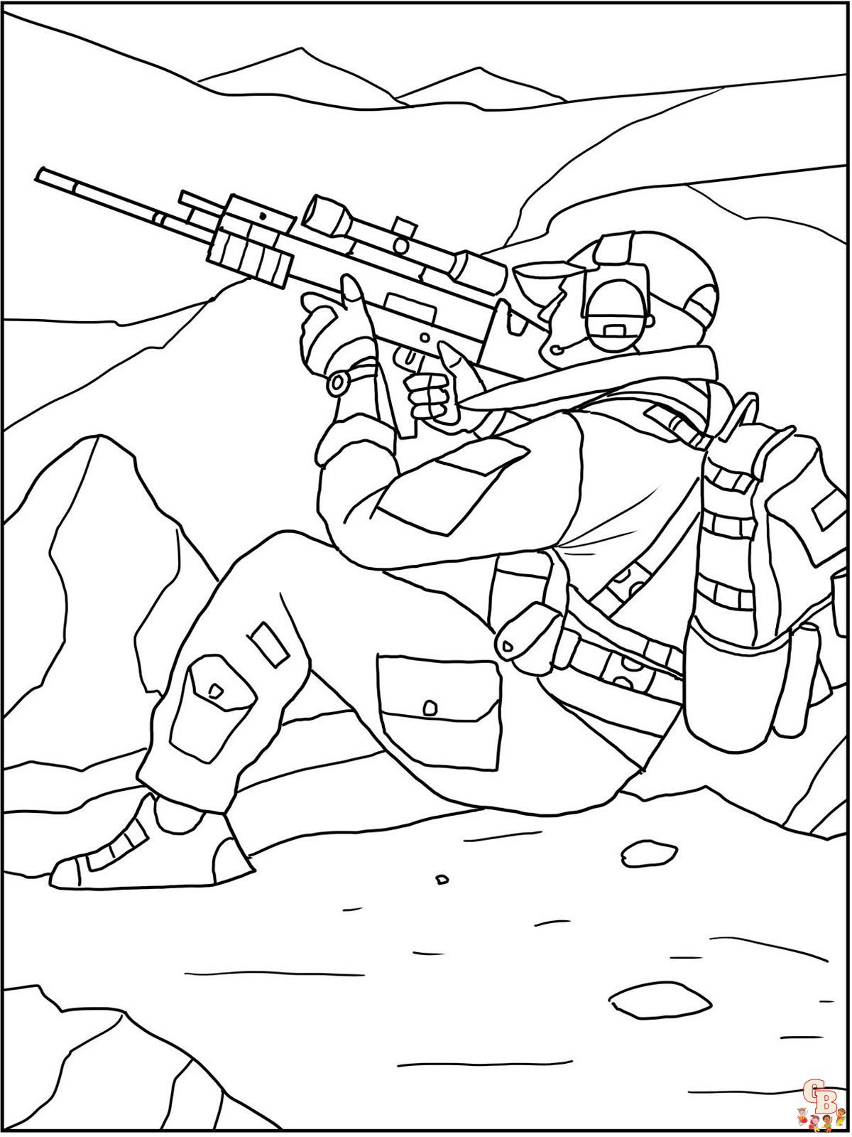 coloriage armee