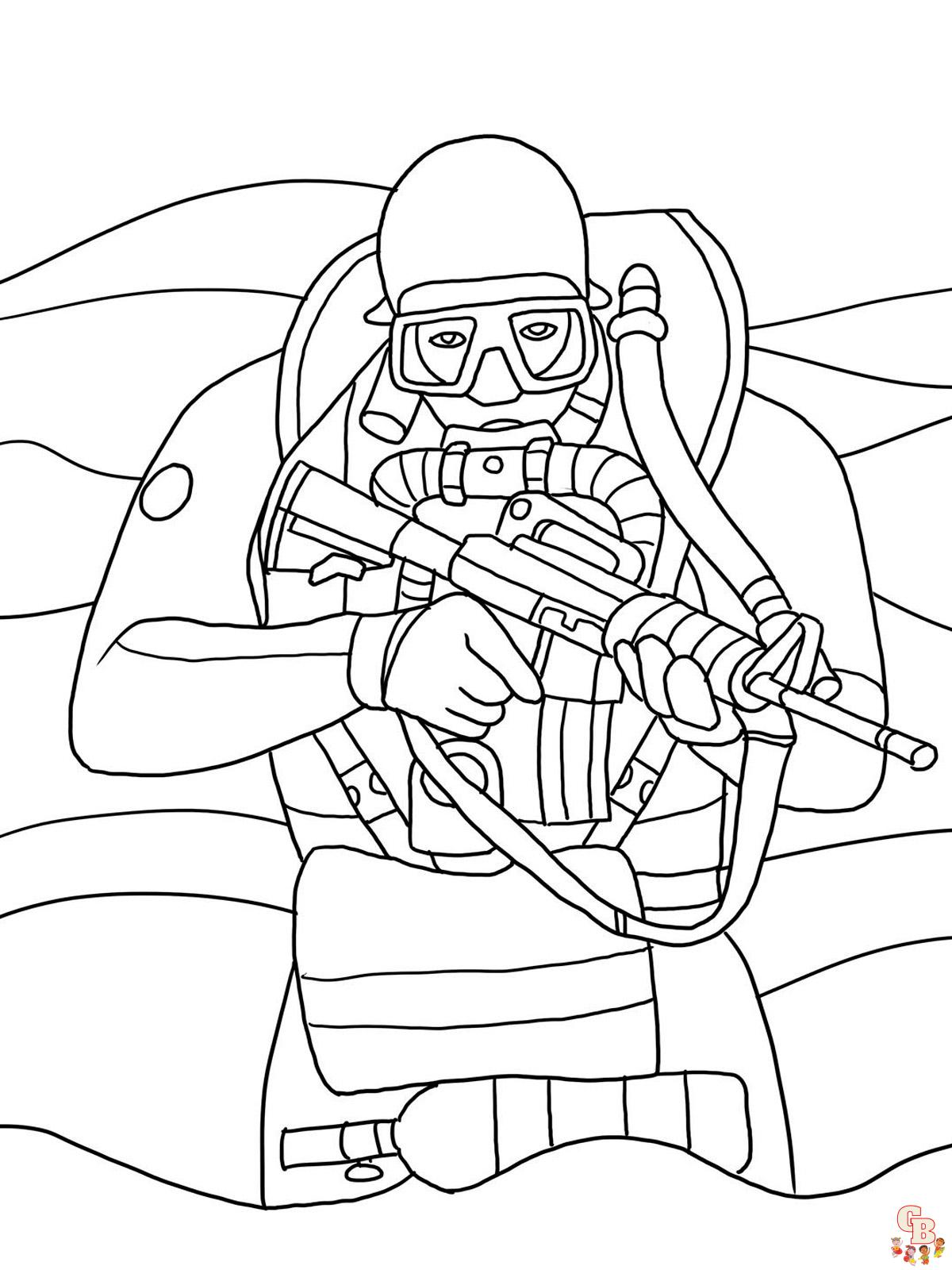 coloriage armee