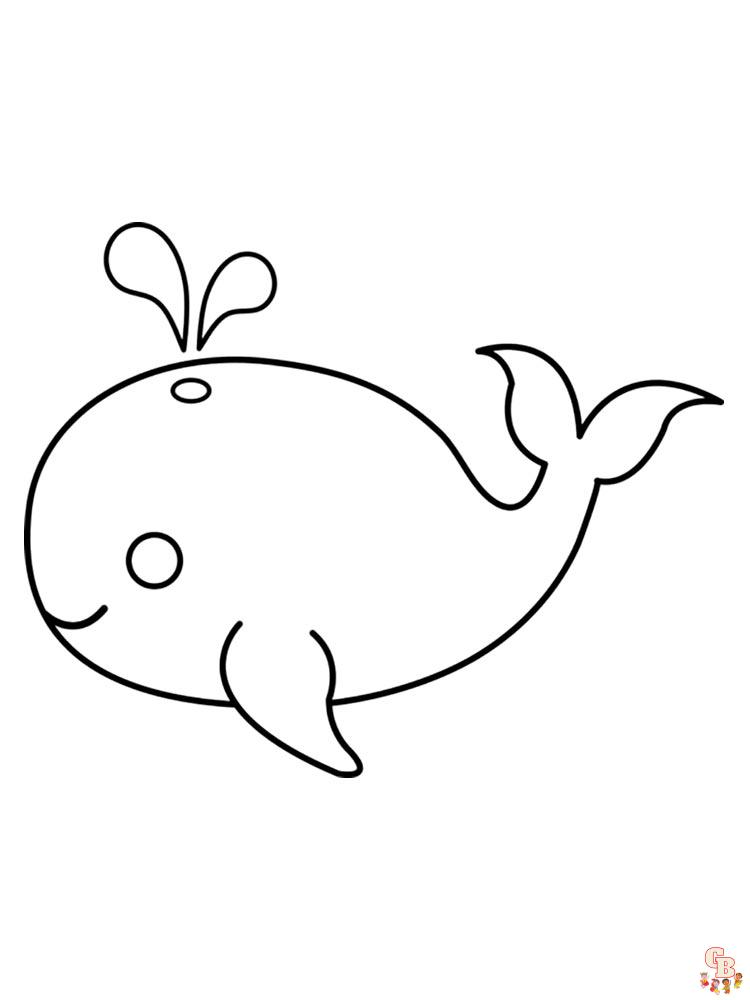 coloriage baleines