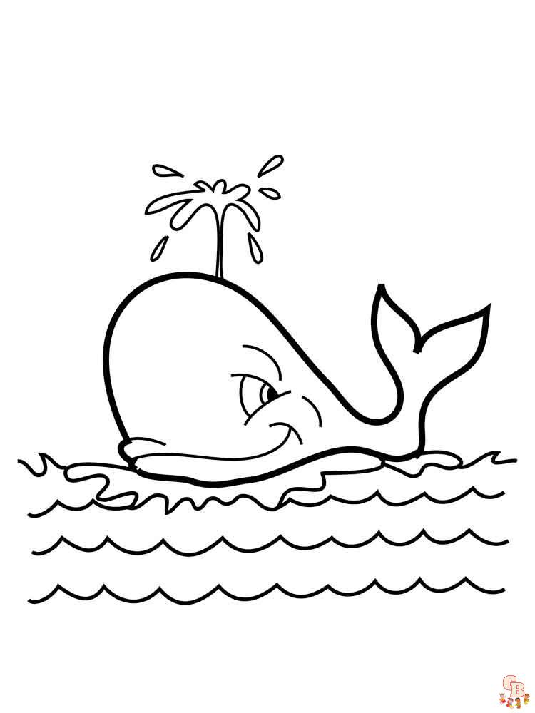 coloriage baleines