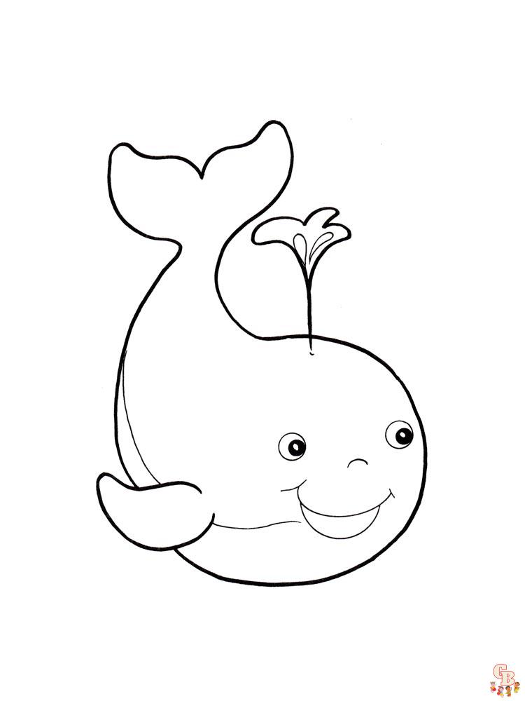 coloriage baleines