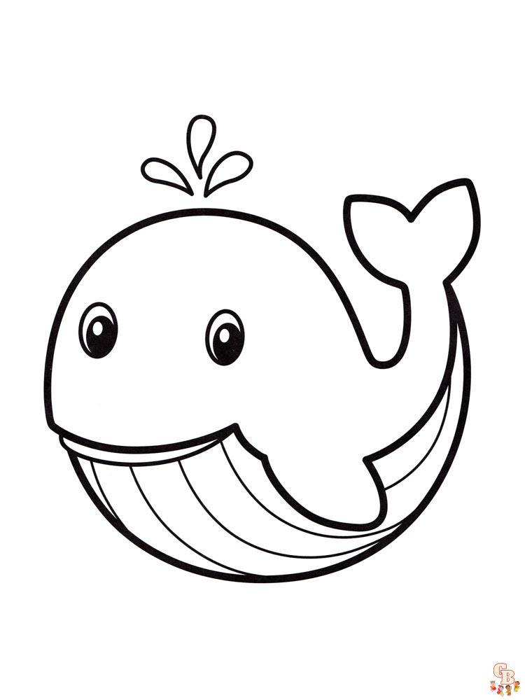 coloriage baleines