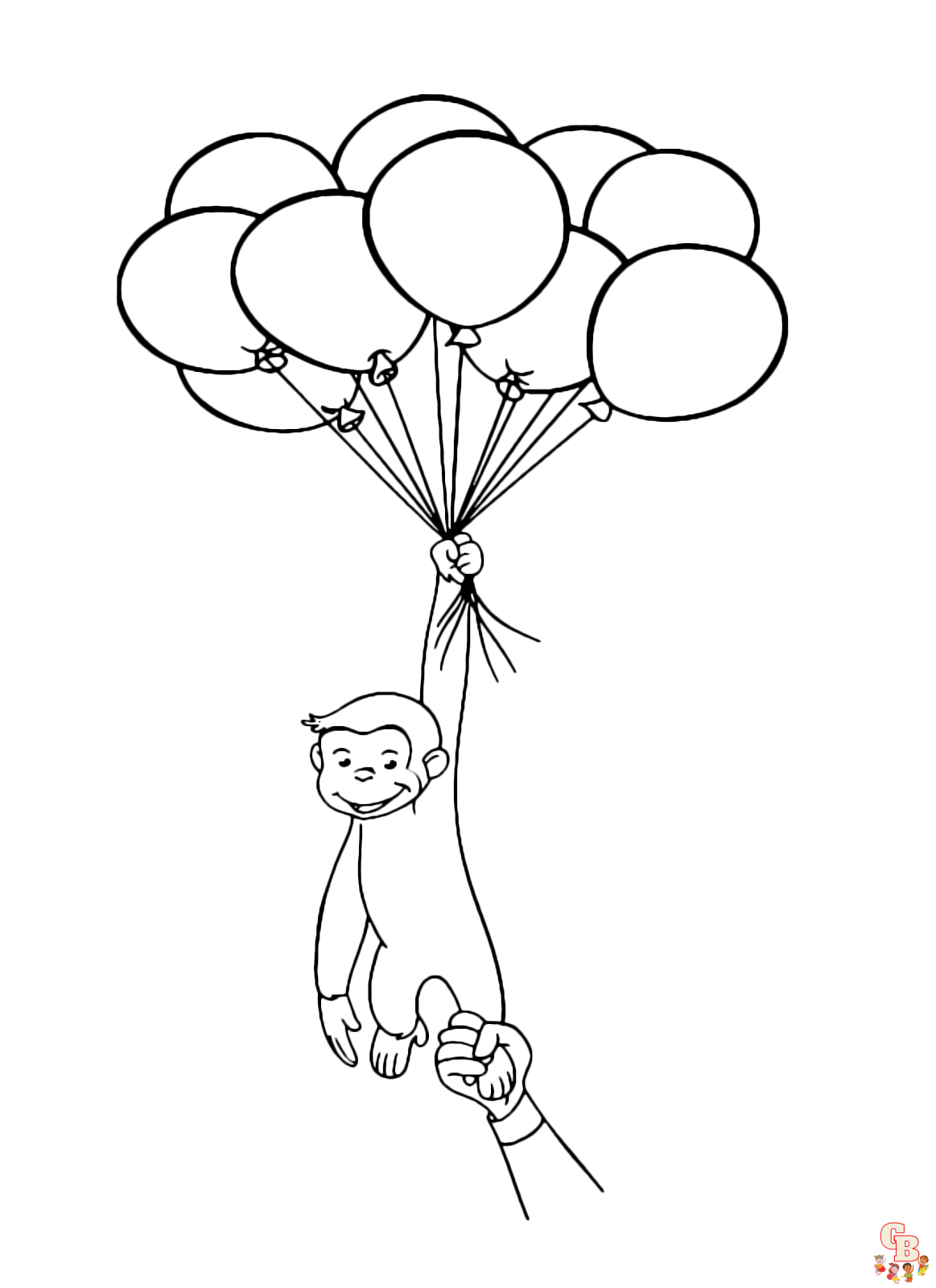 coloriage ballons