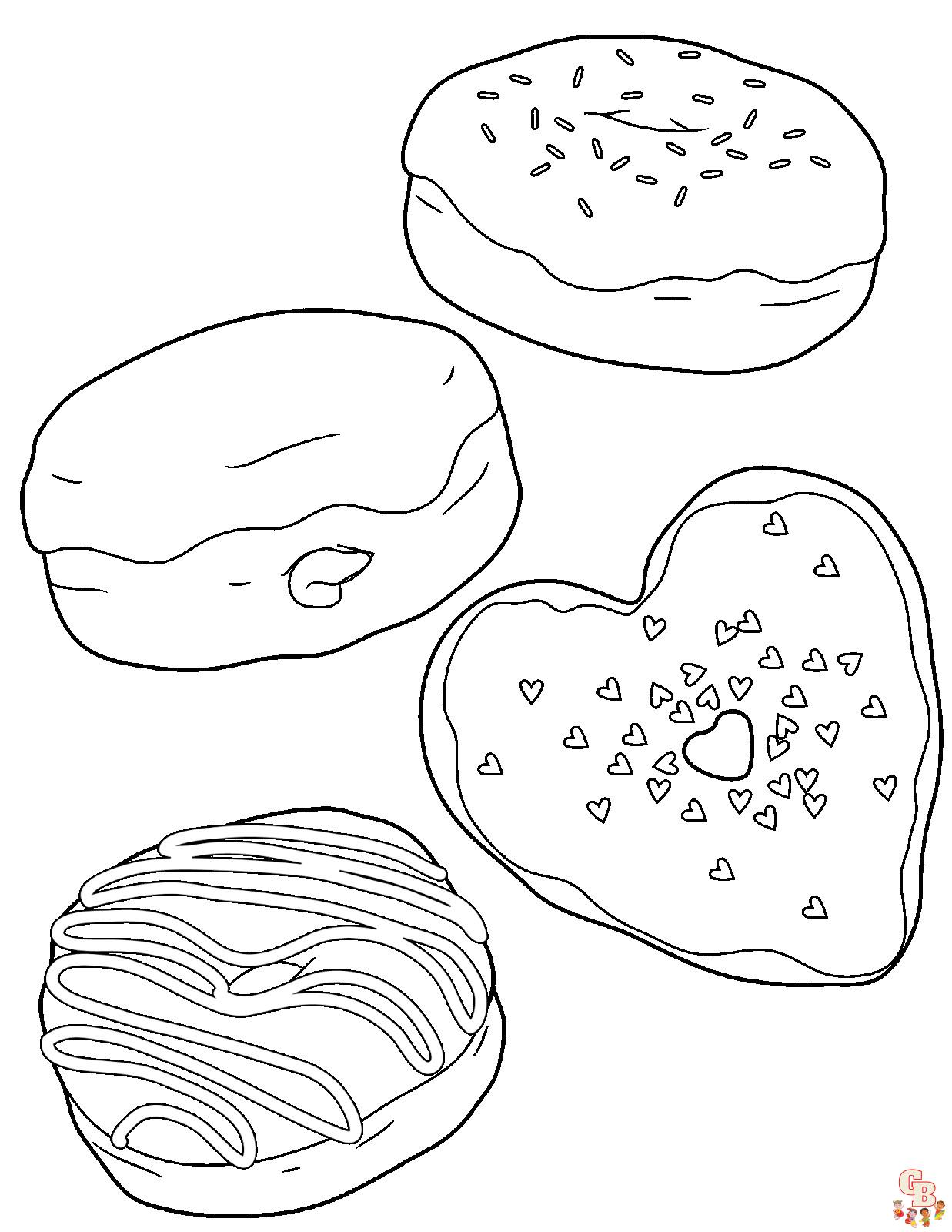 coloriage beignets