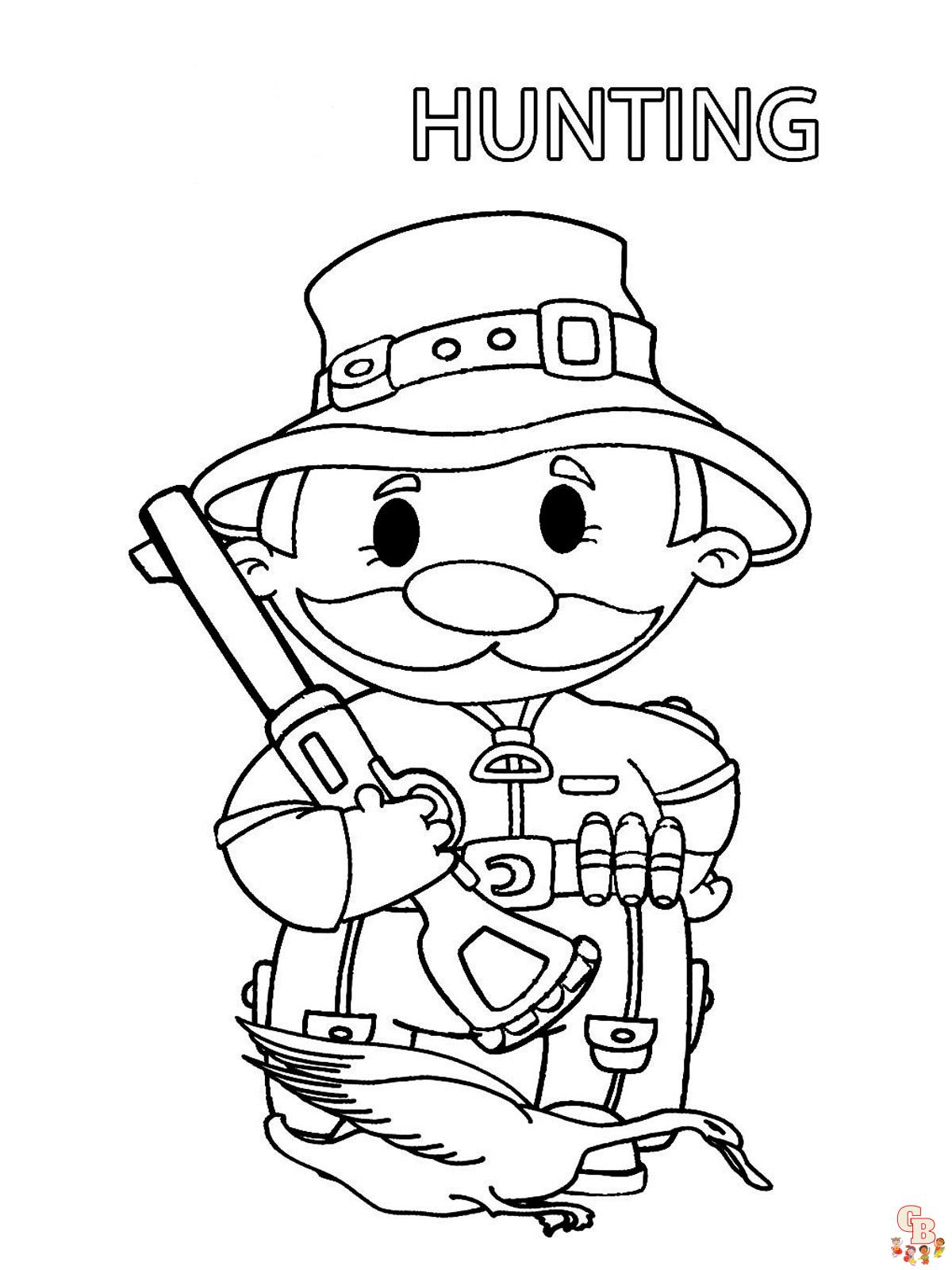 coloriage chasseurs