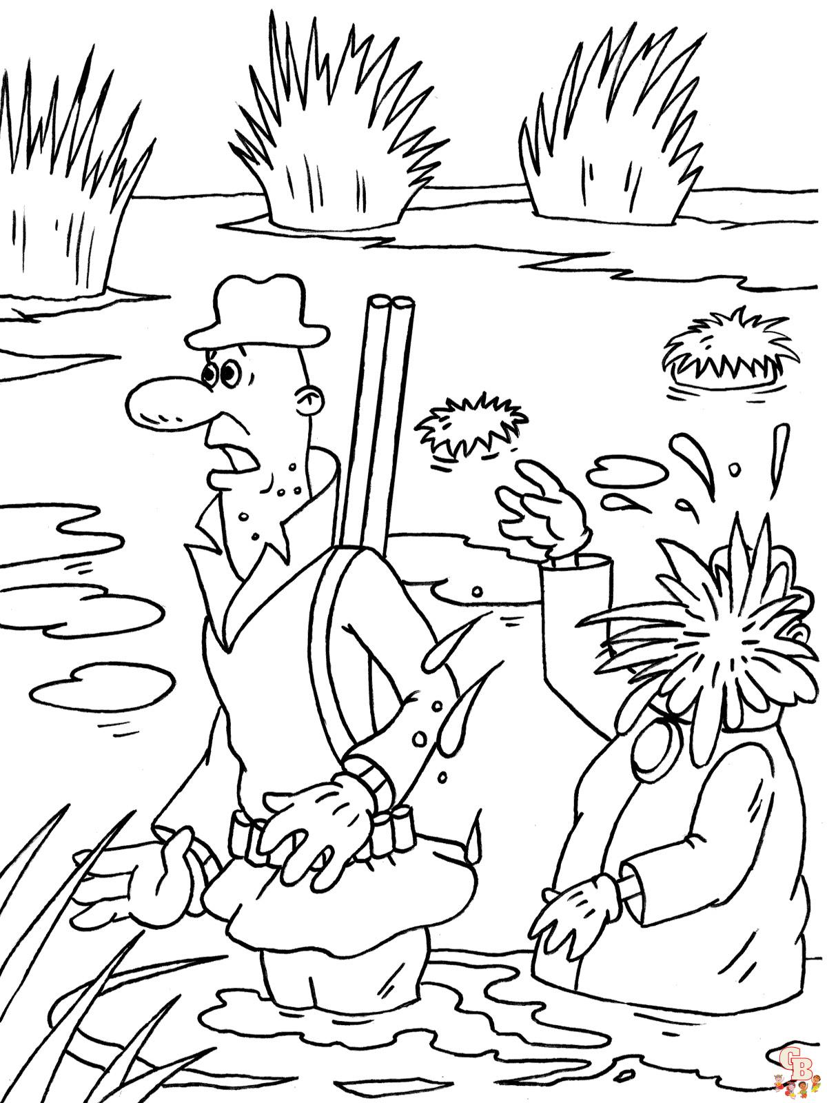 coloriage chasseurs