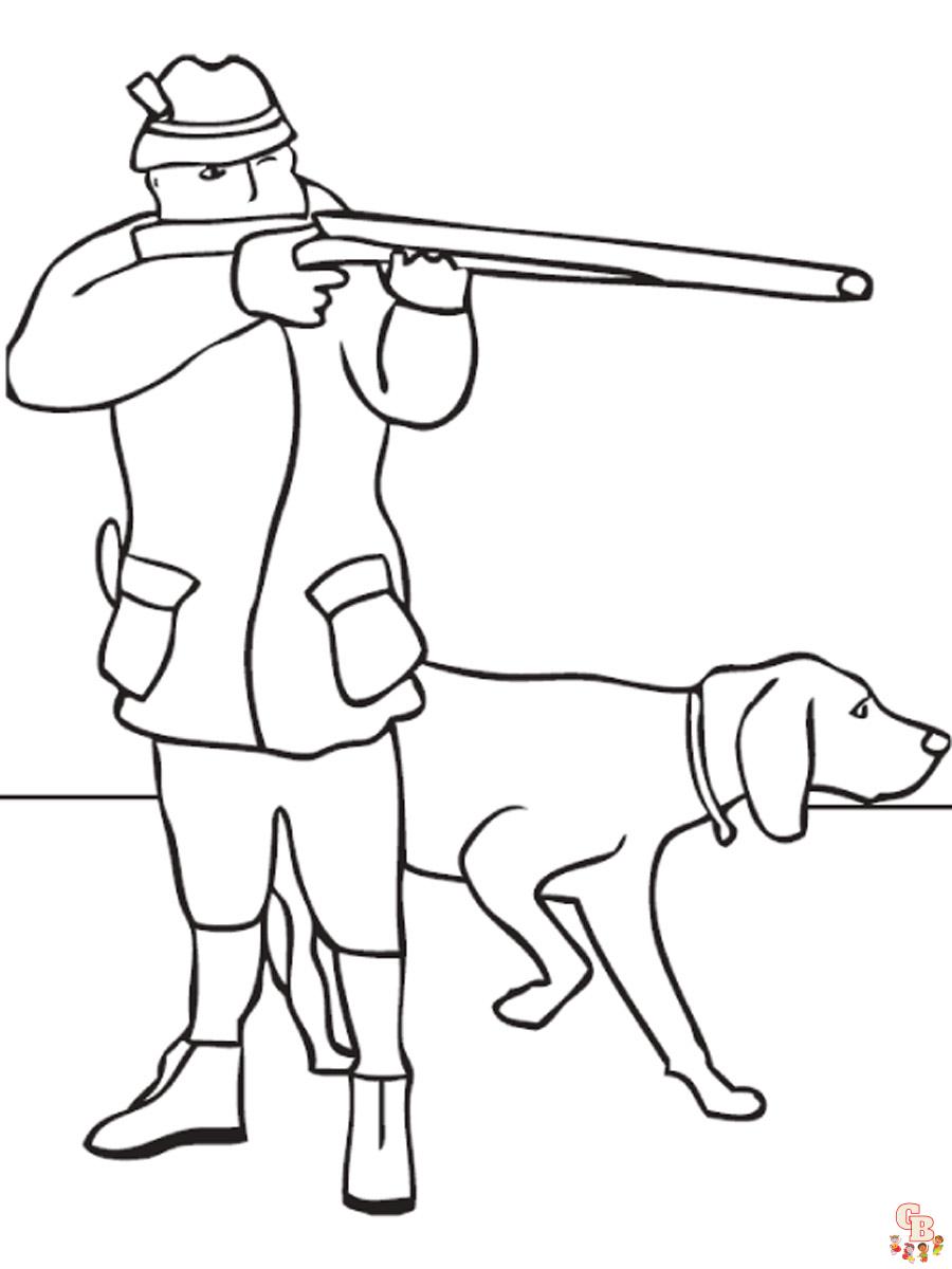 coloriage chasseurs