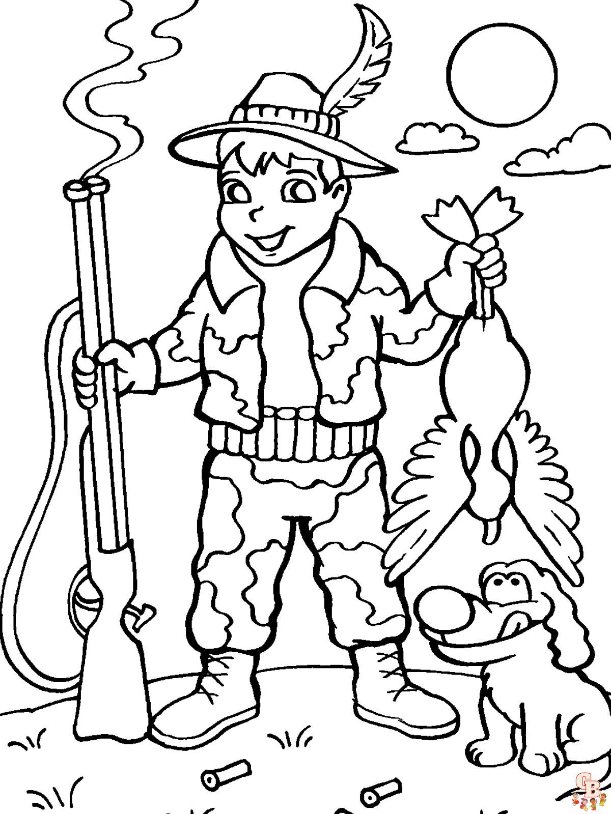 coloriage chasseurs