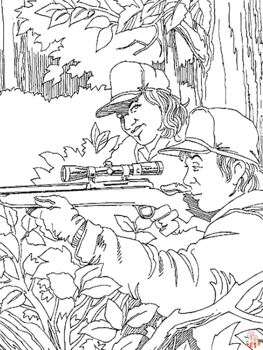 coloriage chasseurs