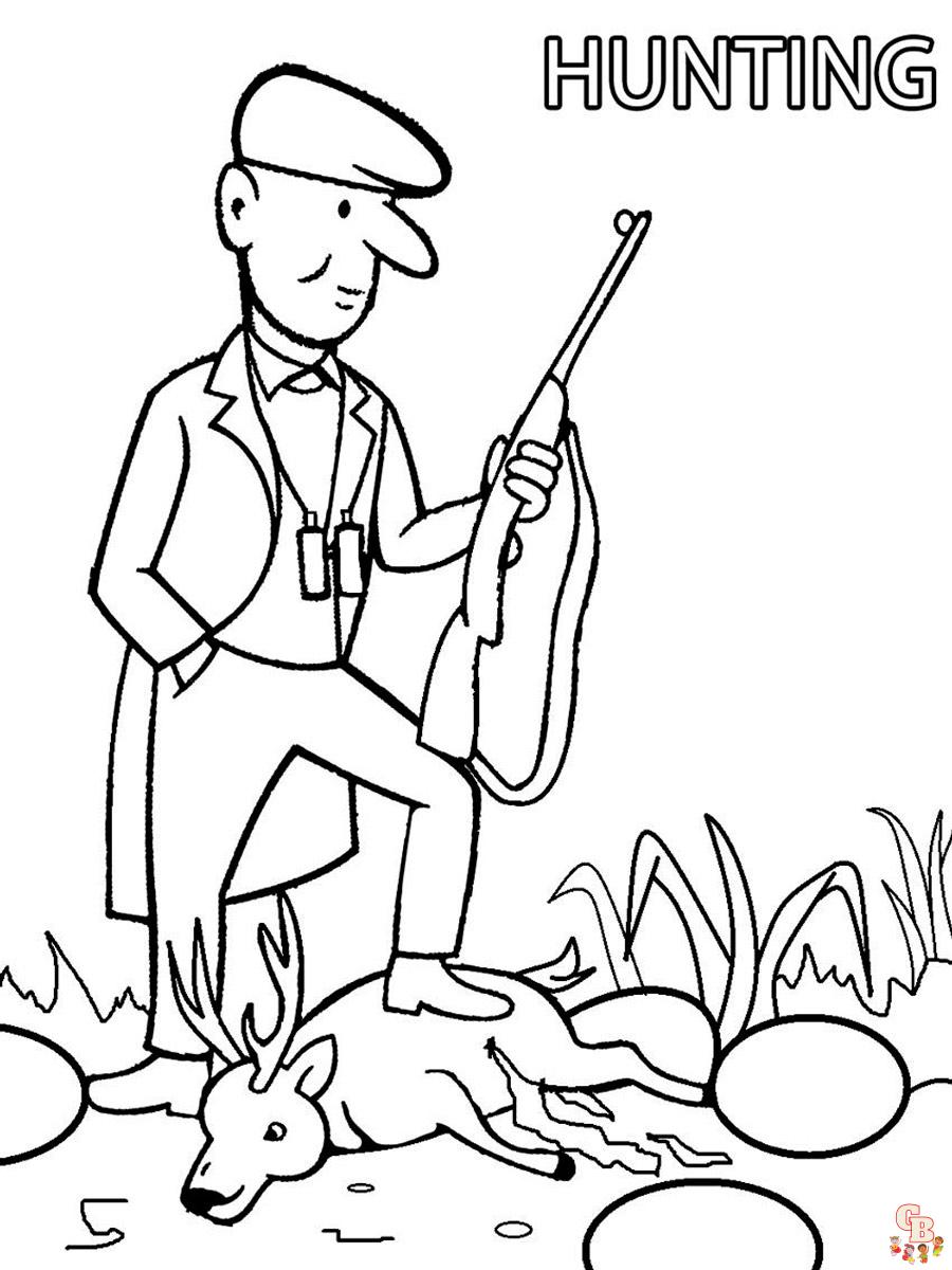 coloriage chasseurs