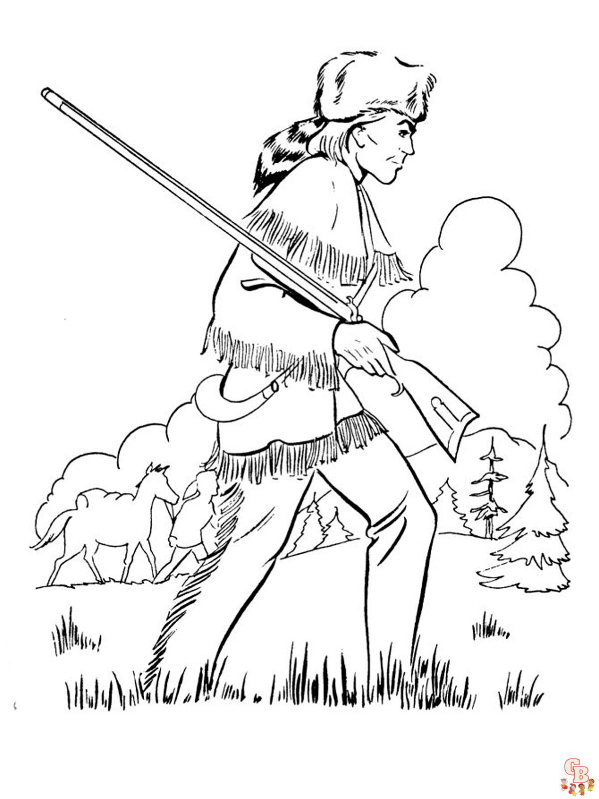 coloriage chasseurs