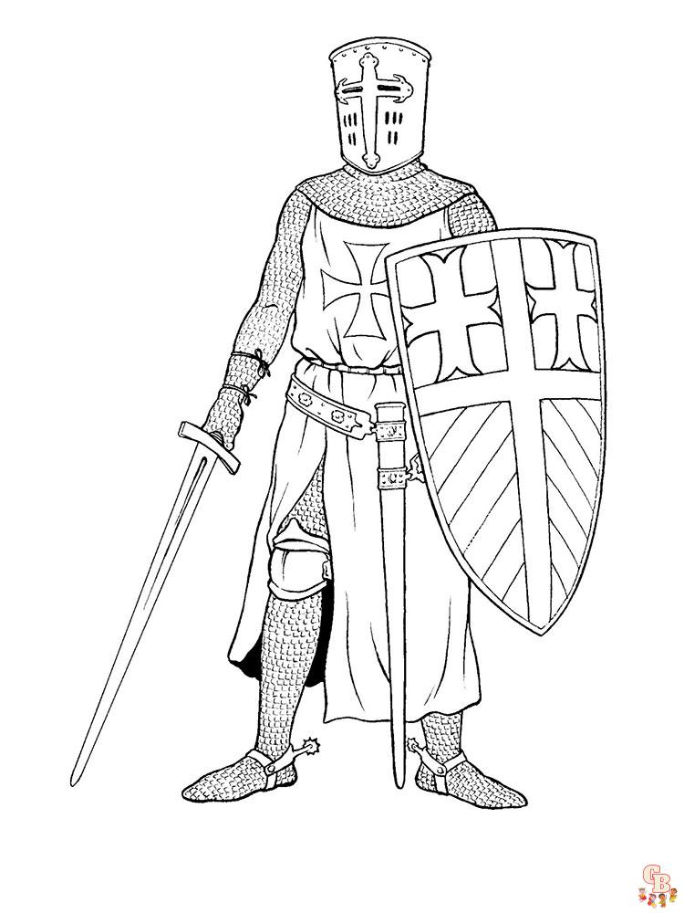 coloriage chevaliers