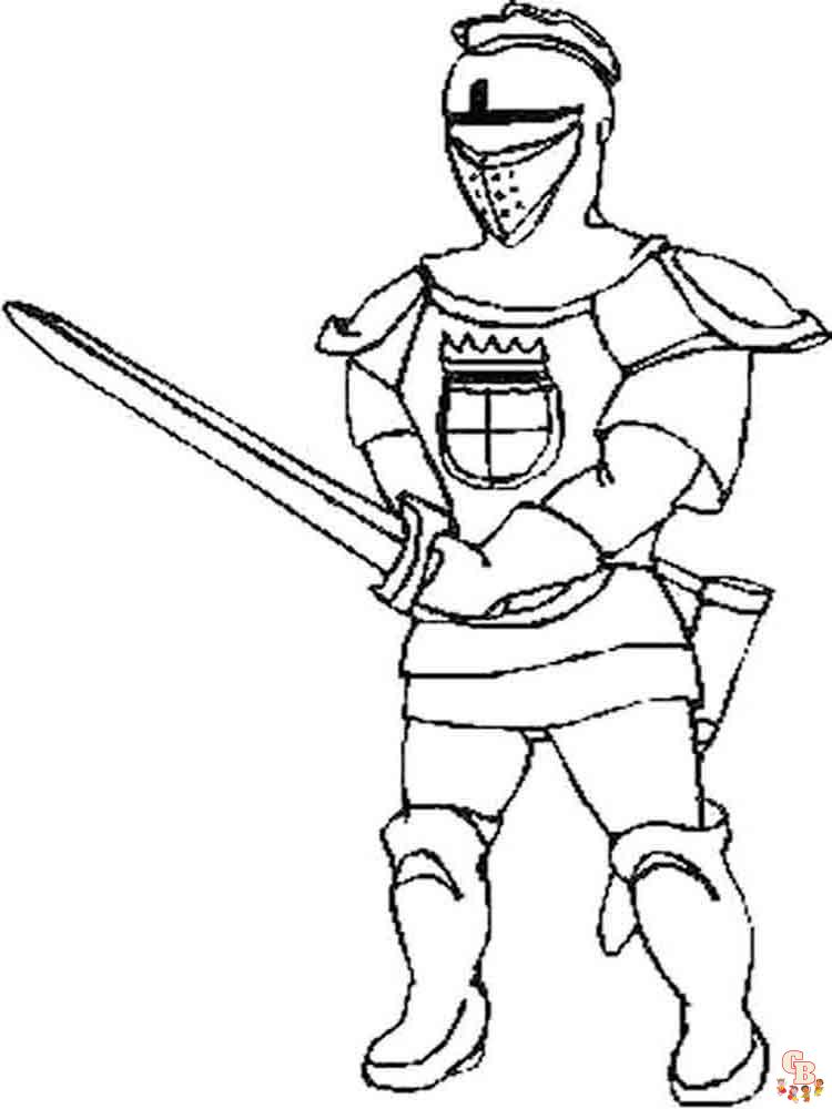 coloriage chevaliers