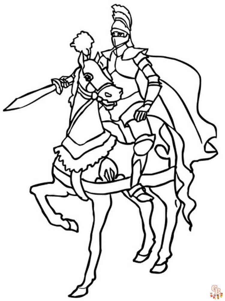 coloriage chevaliers