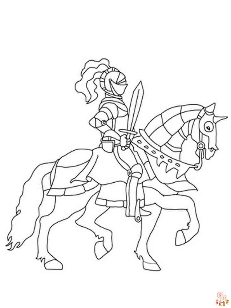 coloriage chevaliers