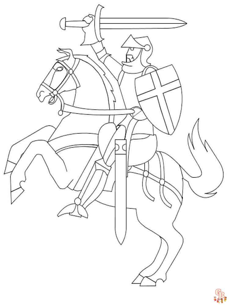 coloriage chevaliers