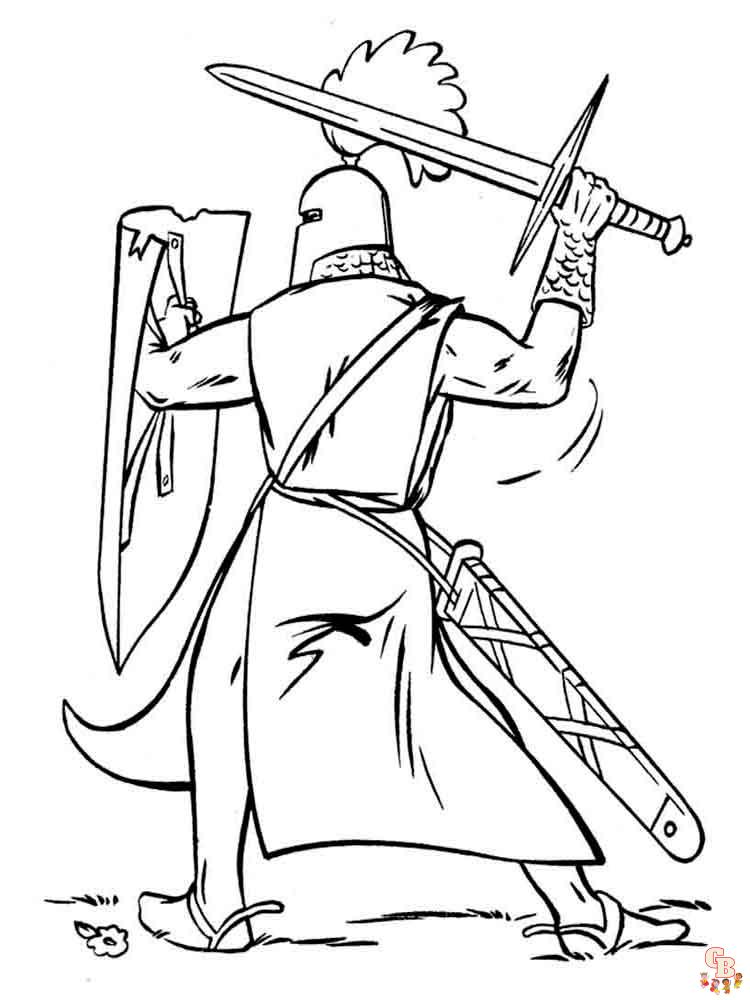 coloriage chevaliers