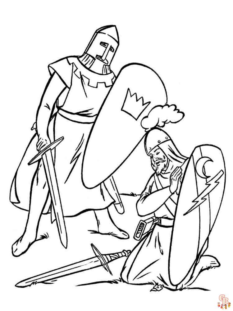 coloriage chevaliers