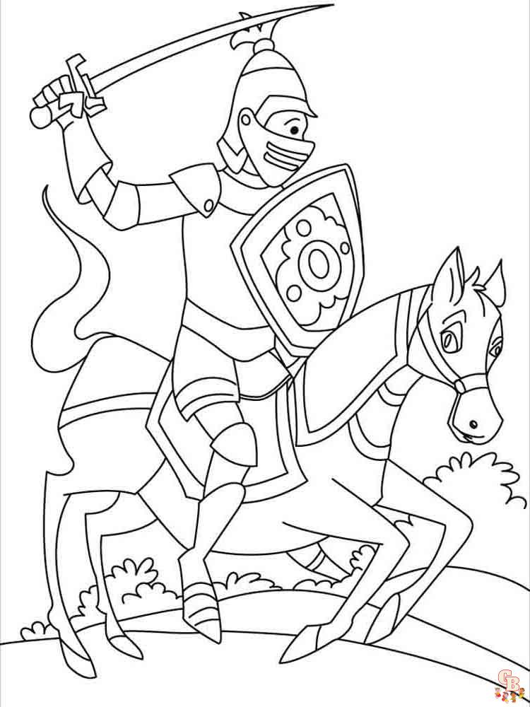 coloriage chevaliers