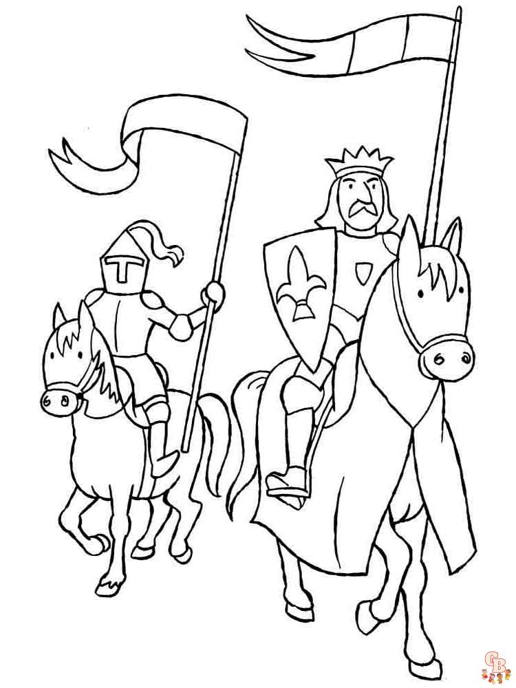 coloriage chevaliers