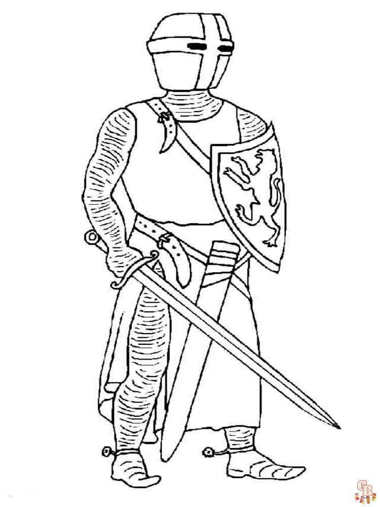 coloriage chevaliers