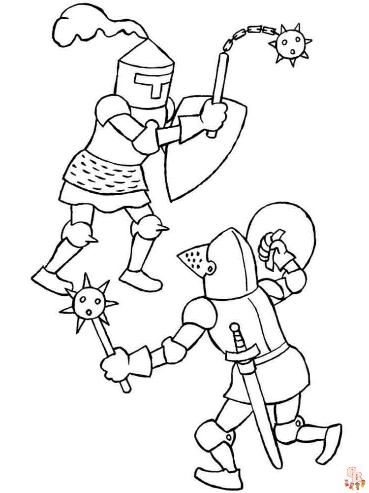 coloriage chevaliers