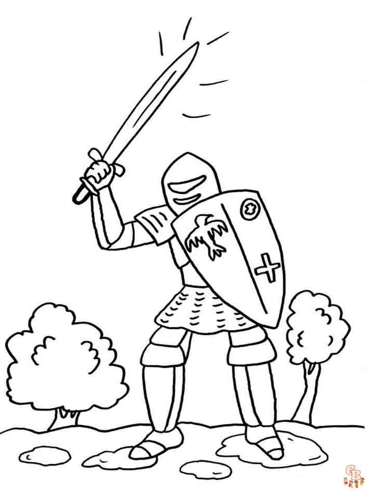 coloriage chevaliers