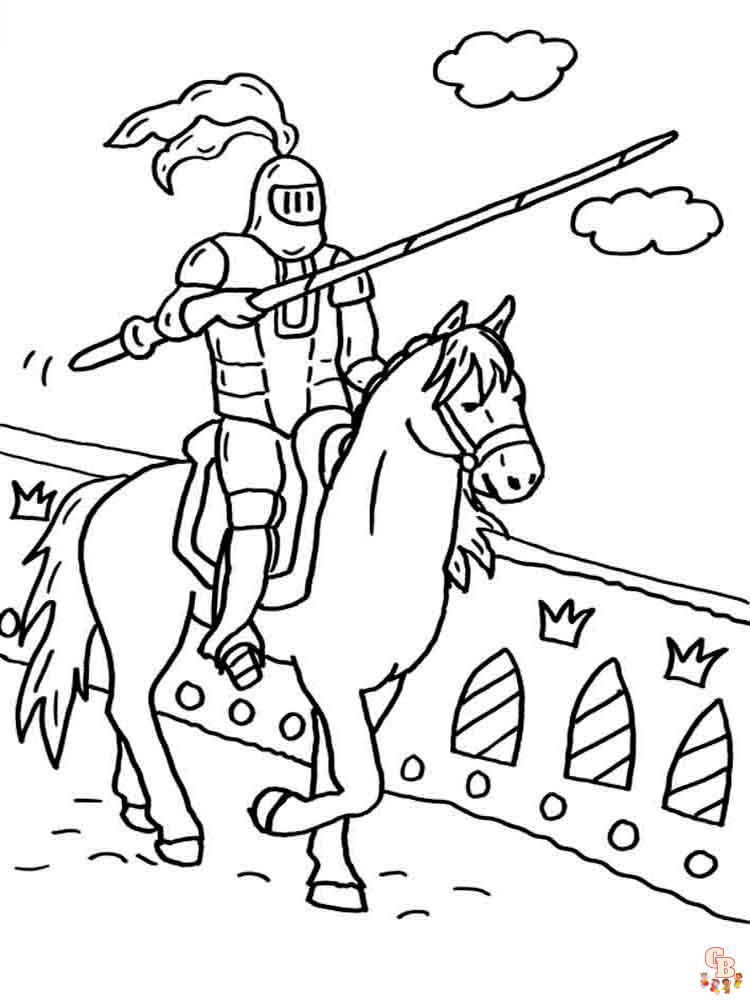 coloriage chevaliers