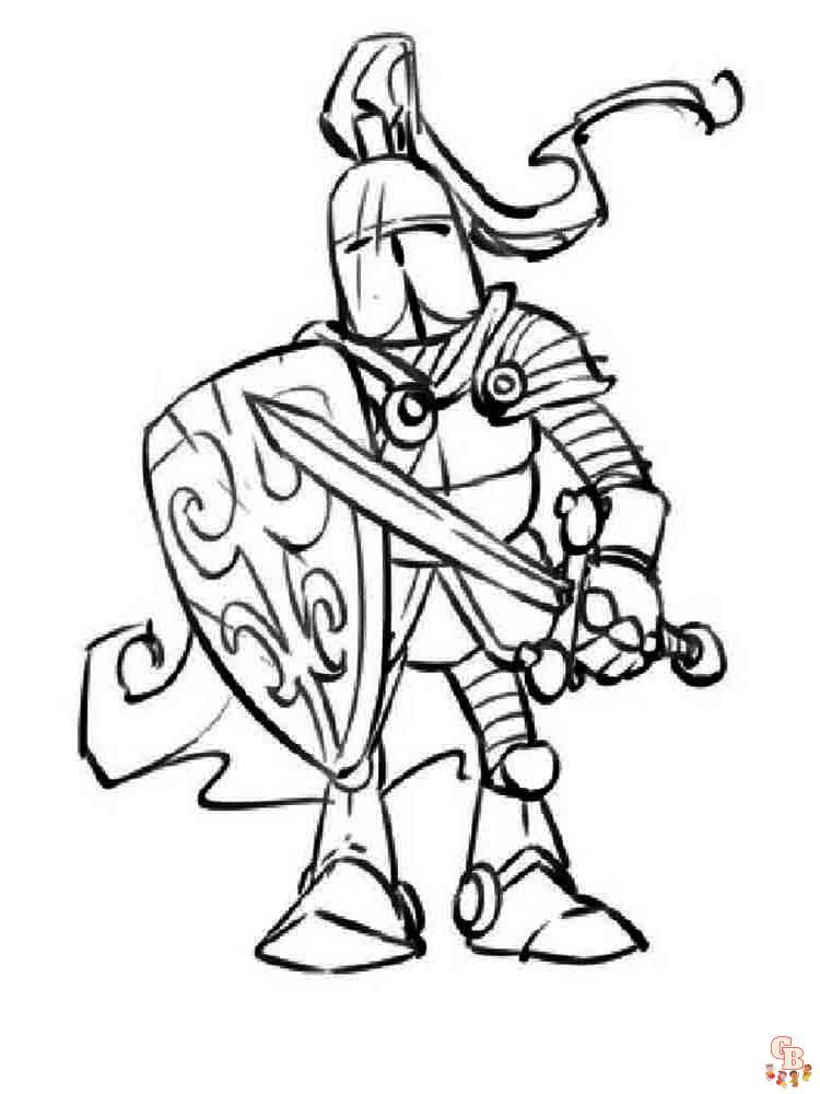 coloriage chevaliers