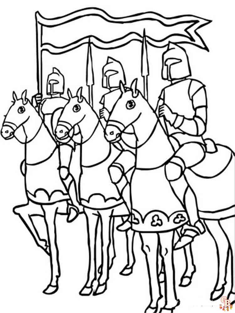 coloriage chevaliers